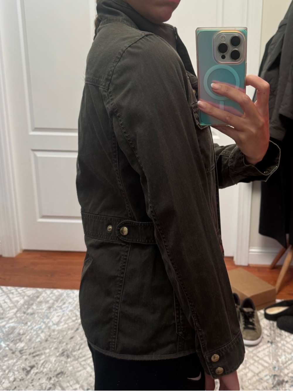 J. Crew Military Field Jacket in Dark Olive - Picture 8 of 8